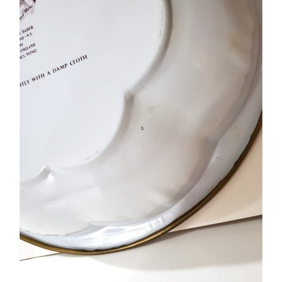 Vintage DAHER Decorated metal Ware DANCING COLONIAL COUPLE TIN BOWL DISH England - Picture 9 of 10